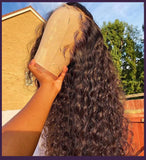 300% Density 40 46 Inch Deep Wave 13x6 HD Lace Front Human Hair Wig Loose Water Curly 13x4 Lace Frontal Wig Human Hair For Women