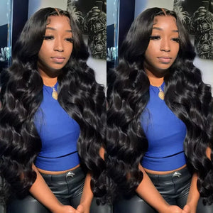 250 Density Body Wave 13x6 HD Lace Frontal Human Hair Wig 30 36 Inch HD Transparent 13x4 Lace Front Wigs For Women Pre Plucked