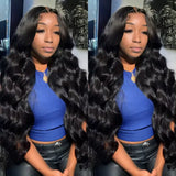 250 Density Body Wave 13x6 HD Lace Frontal Human Hair Wig 30 36 Inch HD Transparent 13x4 Lace Front Wigs For Women Pre Plucked
