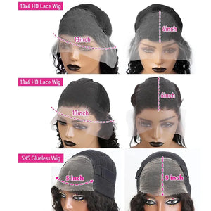 30 32 Inch Body Wave Transparent 13x6 Lace Frontal Human Hair Wigs Natural Color High Density 13x4 Lace Frontal Wig For Women