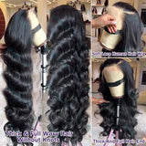 30 32 Inch Body Wave Transparent 13x6 Lace Frontal Human Hair Wigs Natural Color High Density 13x4 Lace Frontal Wig For Women