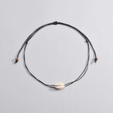 Personalized Shell Bead Hand-knit Necklace