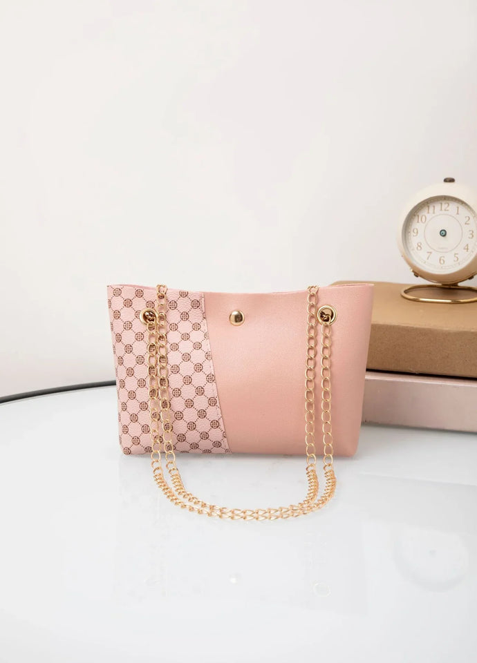 Dotted Prints Chain Shoulder Messenger Bag