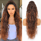 Grip Ponytail Fluffy Long Curly Hair Horse Tail Wig