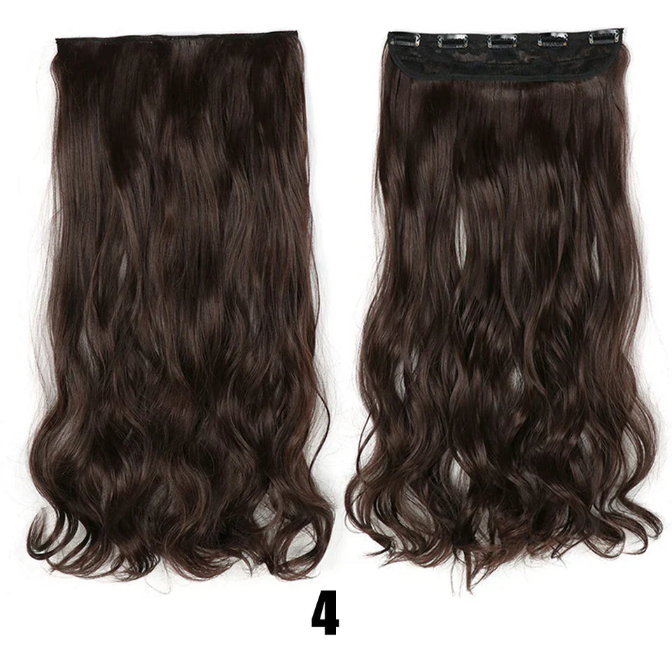 Women's Big Wavy Long Curly Hair Extensions Are Naturally Fluffy And No Trace