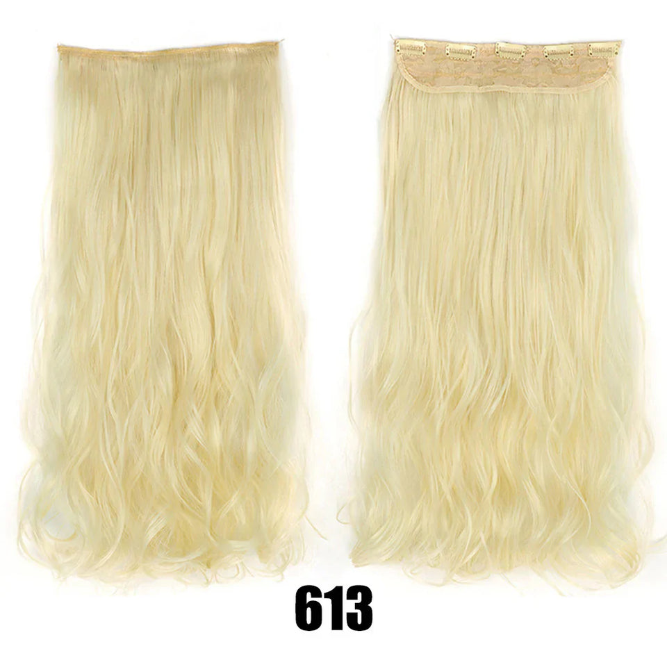 Women's Big Wavy Long Curly Hair Extensions Are Naturally Fluffy And No Trace