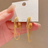 Light Luxury Minority High-grade Multi-layer Chain Long Fringe Earrings Women